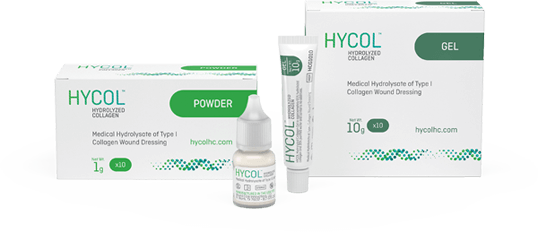 HYCOL® HYDROLYZED COLLAGEN provides the benefit of hydrolyzed collagen fragments that are approximately 1/100th the size of native collagen.